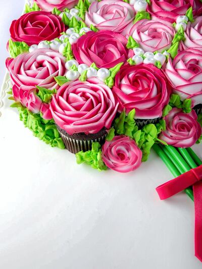A cupcake bouquet makes for a sweet Mother's Day surprise. Courtesy Mister Baker