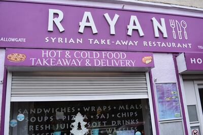 Rayan Syrian take-away and restaurant. Claire Corkery / The National