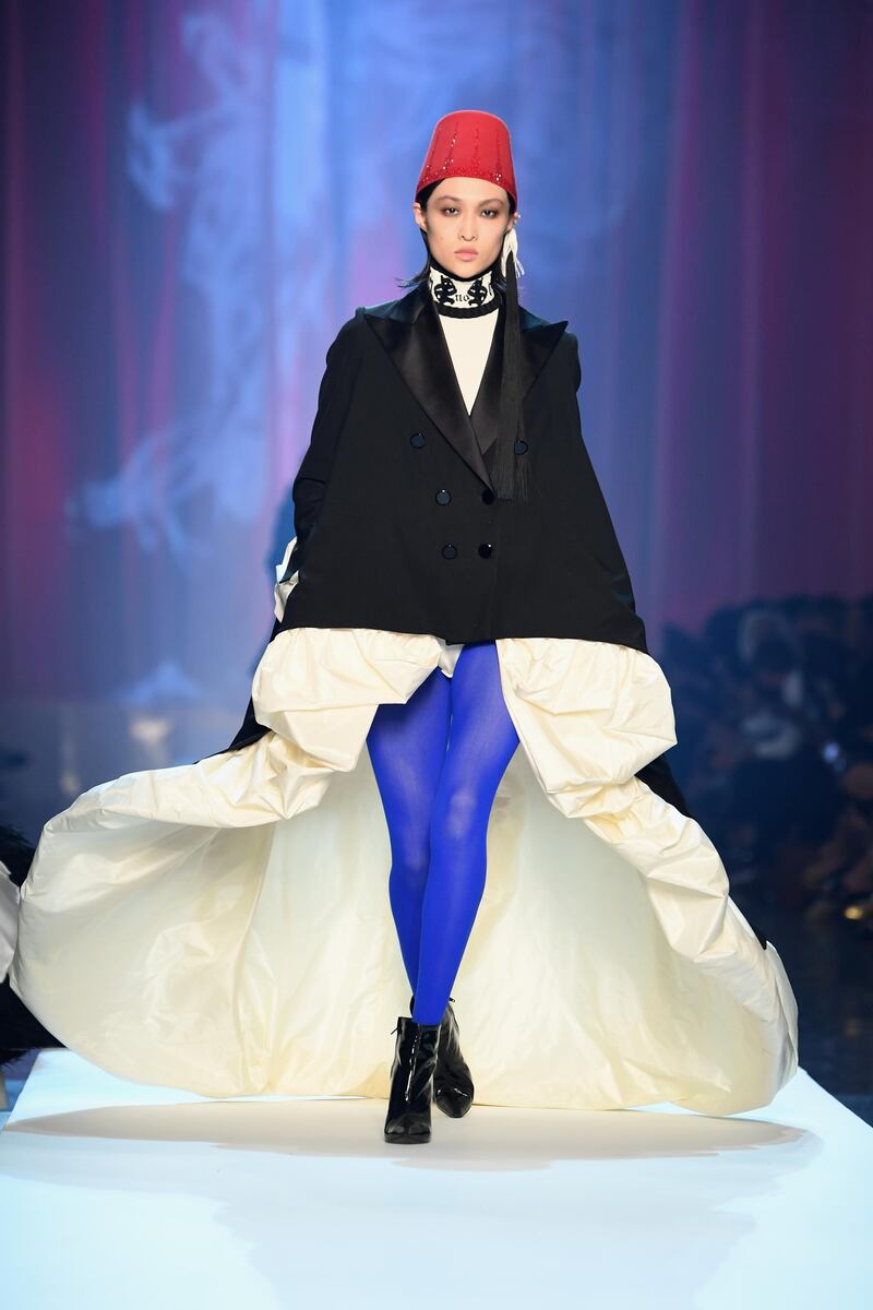 A look by Jean-Paul Gaultier Haute Couture.  Getty