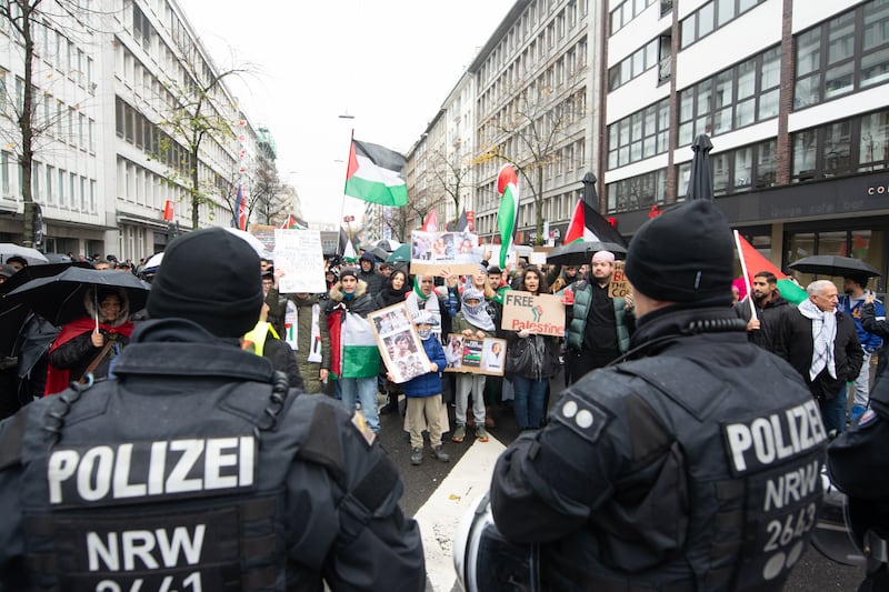 Pro-Palestinian activists are planning a congress in Berlin this weekend to speak out against Germany's support of Israel. Getty Images