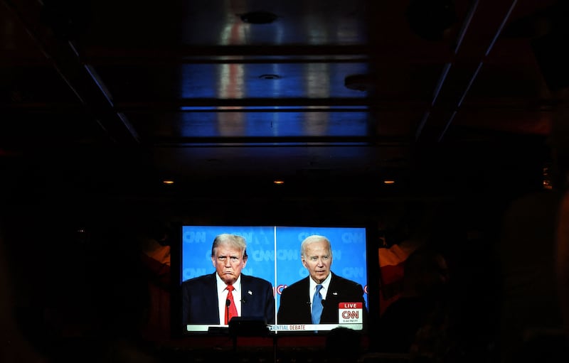 The debate between US President Joe Biden and Republican candidate Donald Trump exposed Biden's weaknesses. AFP