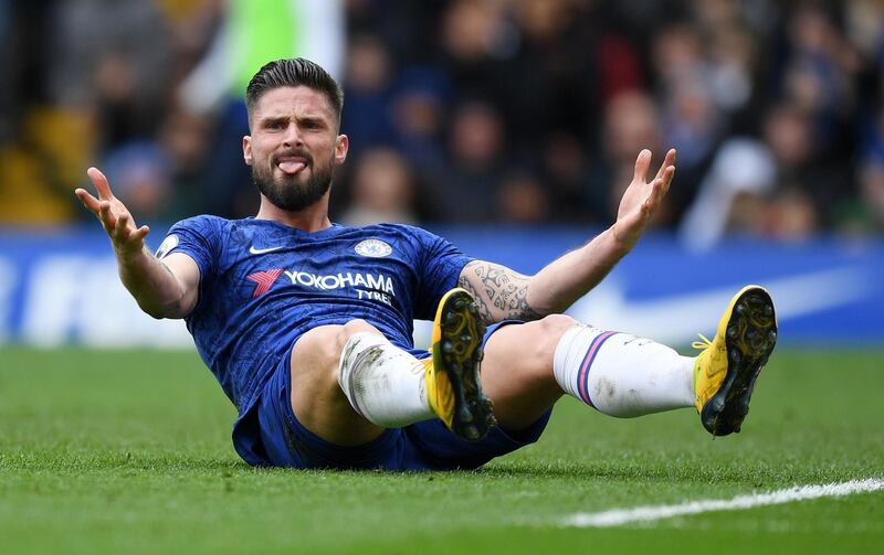 Olivier Giroud of Chelsea. Getty