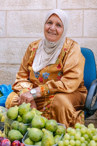 Um Nabil, the 'queen of herbs', is featured in the book. Photo: Fadi Kattan