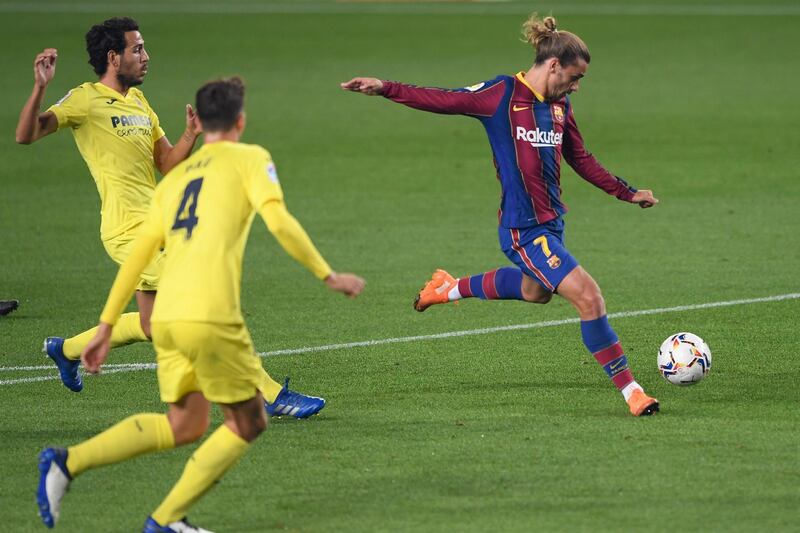 Antoine Griezmann – 5, The Frenchman had a quiet game, and was the least influential of Barca’s forward players, though his movement enabled others to probe. He had the least touches of his attacking teammates… and, perhaps crucially, no shots on goal, before being substituted. AFP