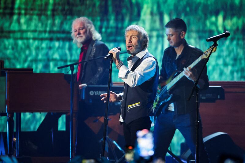 Paul Rodgers performs a tribute for Rossington. Reuters