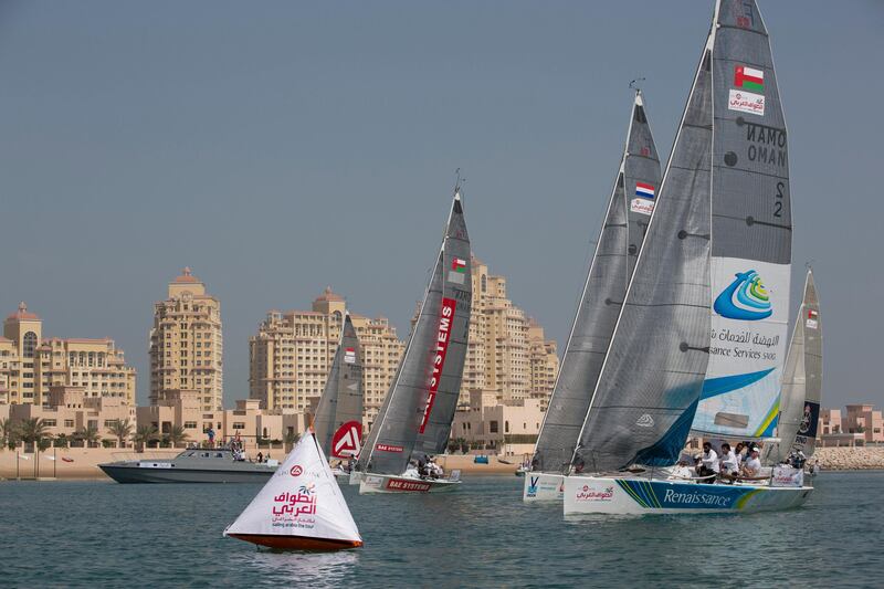 EFG Bank - Sailing Arabia The Tour 2013. .Ras Al Khaimah in port racing and prize giving..Please credit: Lloyd Images