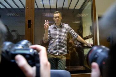 The case of Russian opposition leader Alexei Navalny is listed as one of the alleged assassinations Moscow is accused of authoritising. AP 