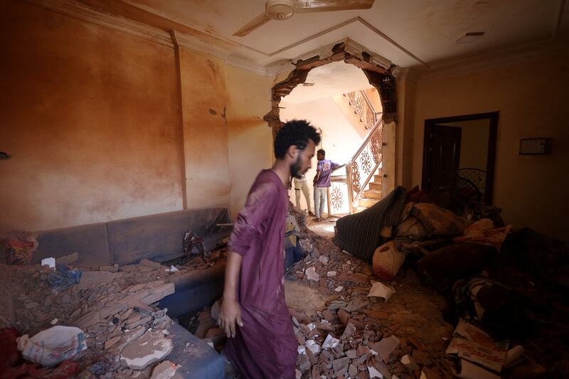 Houses have been severely damanged during clashes between the paramilitary Rapid Support Forces and the army. Reuters