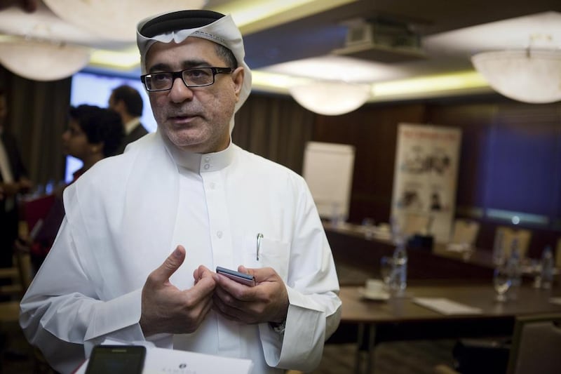 Mohammed Qasim Al Ali, the chief executive of National Bonds, hopes the #SavingsExcuse campaign will help people identify what stops them from putting money aside. Razan Alzayani / The National
