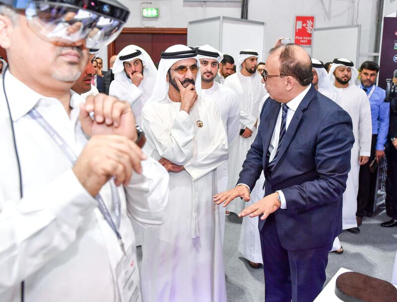 Mohammed bin Rashid visits GITEX and meets leaders of global technology development companies. WAM