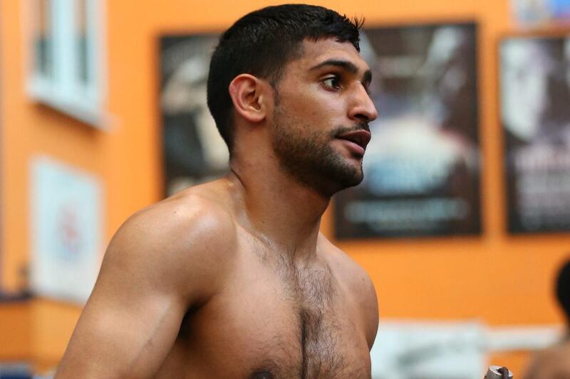 Amir Khan won his last fight against Chris Algieri at the end of May in New York City. Alex Livesey / Getty Images