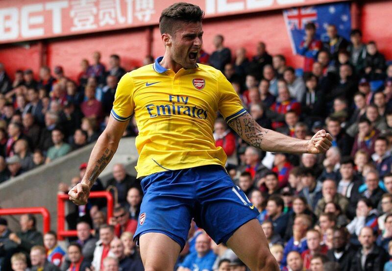 Crystal Palace 0-2 Arsenal. Olivier Giroud provided the second goal in the 87th minute after Palace kept it surprisingly close throughout much of the match against the table-toppers. Ian Kington / AFP