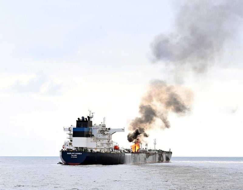 The attack caused a fire in a cargo tank, but there were no casualties or injuries among the crew, according to London-based multinational company Trafigura, which said the vessel was operating on its behalf. Reuters