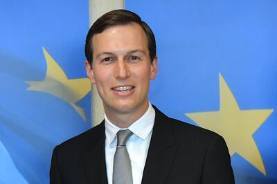 (FILES) In this file photo taken on June 4, 2019, Special Advisor to the US President Jared Kushner arrives for a meeting with European Commission President at the European Commission in Brussels. The US said on June 22, 2019, that its Middle East peace plan to be presented next week in Bahrain aims to raise more than $50 billion for the Palestinians and double their GDP within a decade. The conference June 25 and 26, in Bahrain, led by Trump's son-in-law Kushner, is the opening of a long-awaited Middle East peace initiative that officials say will later include a political component. / AFP / EMMANUEL DUNAND
