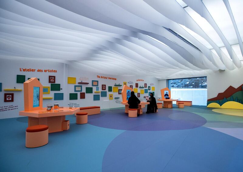 Louvre Abu Dhabi Children’s Museum reopens this week. Preview/tour of the revamped space June, 15, 2021.  Victor Besa / The National. 
Reporter: Alexandra Chaves for Arts & Culture
