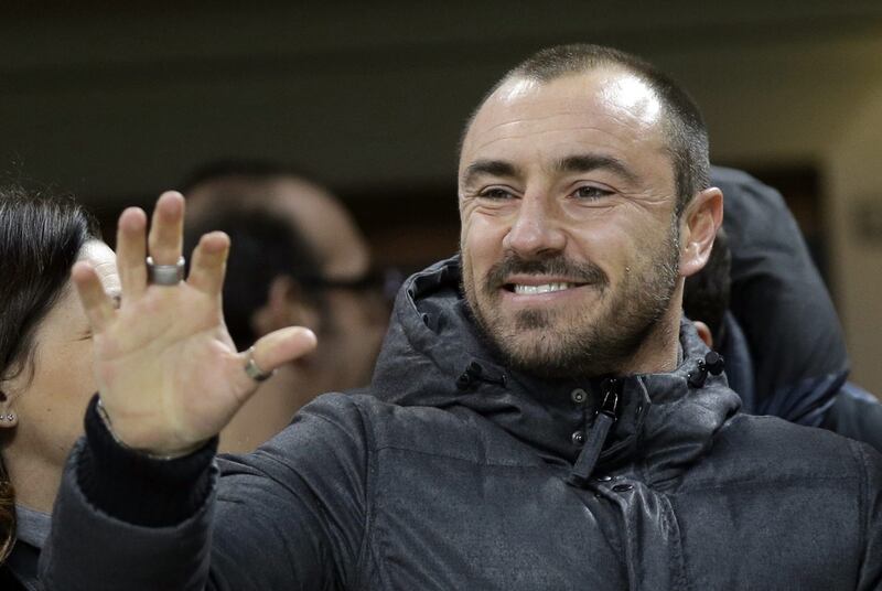 Cristian Brocchi has been placed in charge of AC Milan until the end of the season. Luca Bruno / AP Photo