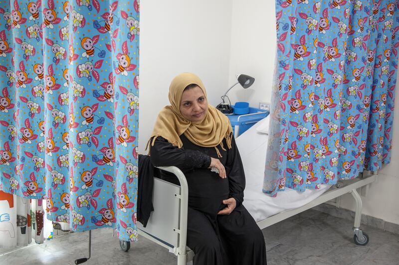 Manar, 40, had her third child at the MSF birth centre. 'This is my second delivery at an MSF centre; I came back because the service is good and it’s free'