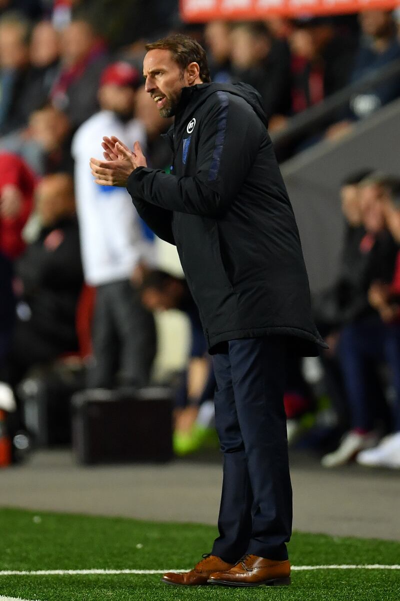 Gareth Southgate, Head Coach of England during the UEFA Euro 2020 qualifier between Czech Republic and England at Sinobo Stadium in Prague, Czech Republic. Getty Images