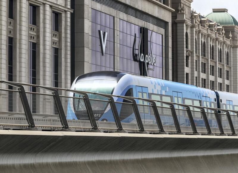 Dubai, United Arab Emirates, September 6, 2018.  Dubai Metro Anniversary.--Business Bay Metro Station area.
Victor Besa/ The National
Section:  NA
Reporter:  Nawal Irhami