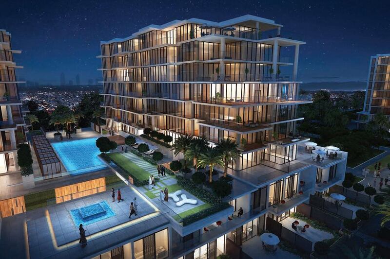 A rendering of the Akoya by Damac apartments. Damac declined to give sales figures at the development. Courtesy Damac