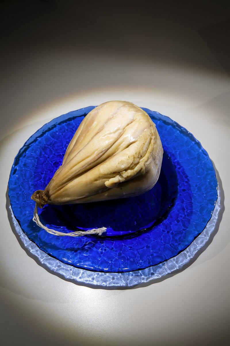 <p>Su Callu Sardu cheese from Sardinia: this spicy cheese is made by filling a young goat stomach with raw goat milk, which is aged for two to four months. Its taste has been described as &quot;gasoline and ammonia mixed with wax&quot;.&nbsp;Photo by AnjaBarte Telin</p>
