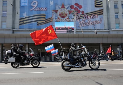 Bikers take part in a parade in Kaliningrad on May 9 last year. Victory Day marks the anniversary of the Soviet Union's victory over Nazi Germany in the Second World War. Reuters