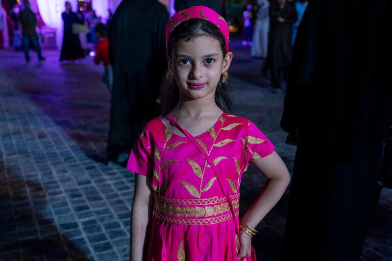Asmaa Mohammad's daughter, 6, got her mother to buy her a pink dress for Garangao in Doha, Qatar. All photos: Olga Stefatou for The National