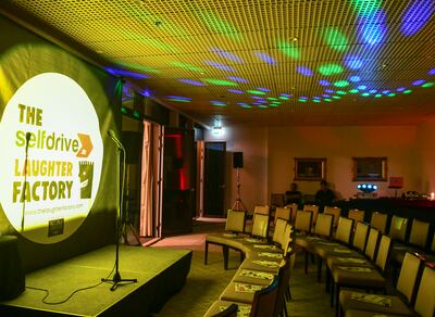 The Laughter Factory comedy club in Jumeirah, Dubai. Khushnum Bhandari / The National
