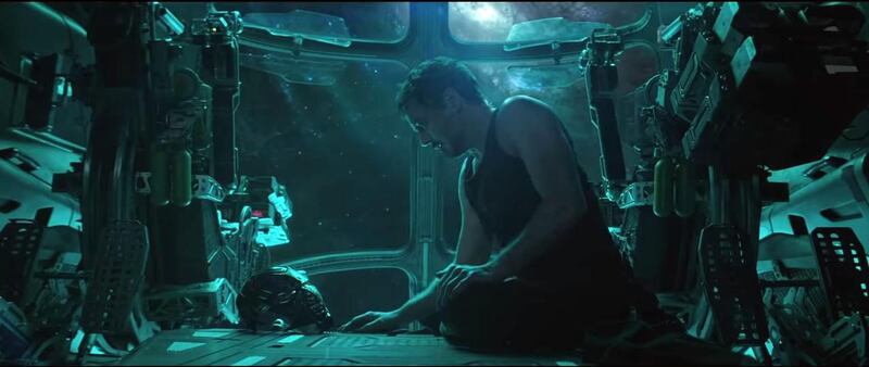 Robert Downey Jr in a scene from 'Avengers: Endgame'. 
