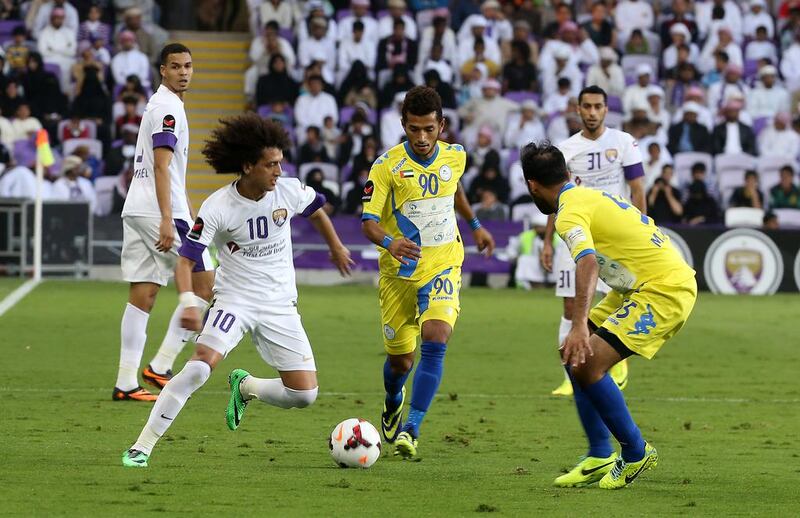 Omar Abdulrahman last played for Al Ain on January 30 against Al Nasr in the President's Cup semi-final. Pawan Singh / The National