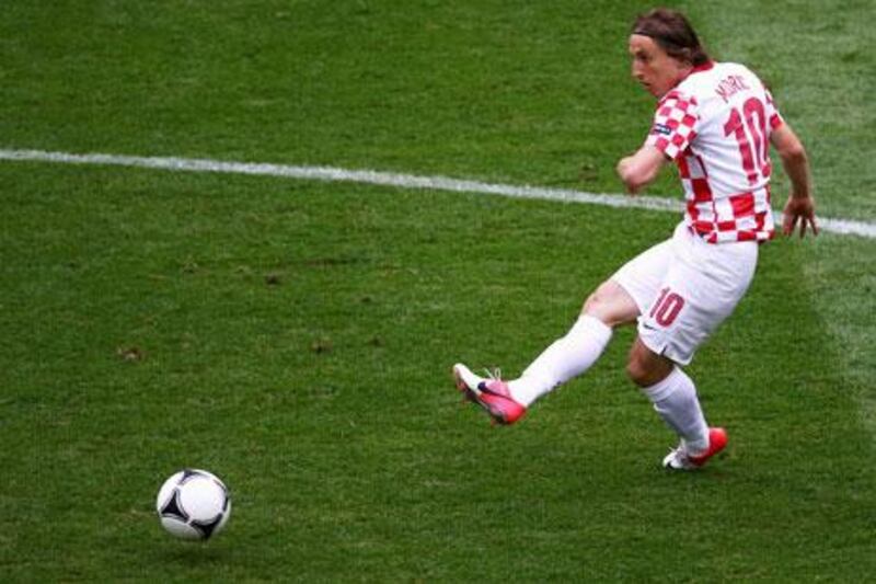 Luka Modric is set to start Croatia's game against Switzerland in Split.