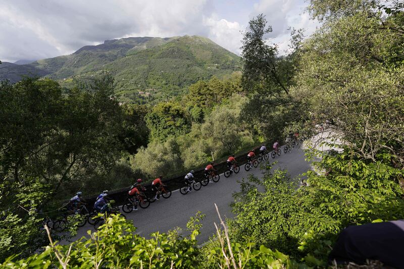 The peloton during Stage 5 of the 107th Giro d'Italia. AP