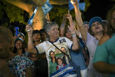 Supporters of Nayib Bukele celebrate after the presidential election in San Salvador, El Salvador. Bloomberg