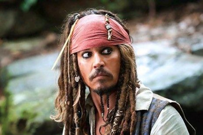 Johnny Depp as Captain Jack Sparrow in the 'Pirates of the Caribbean' franchise. AP 