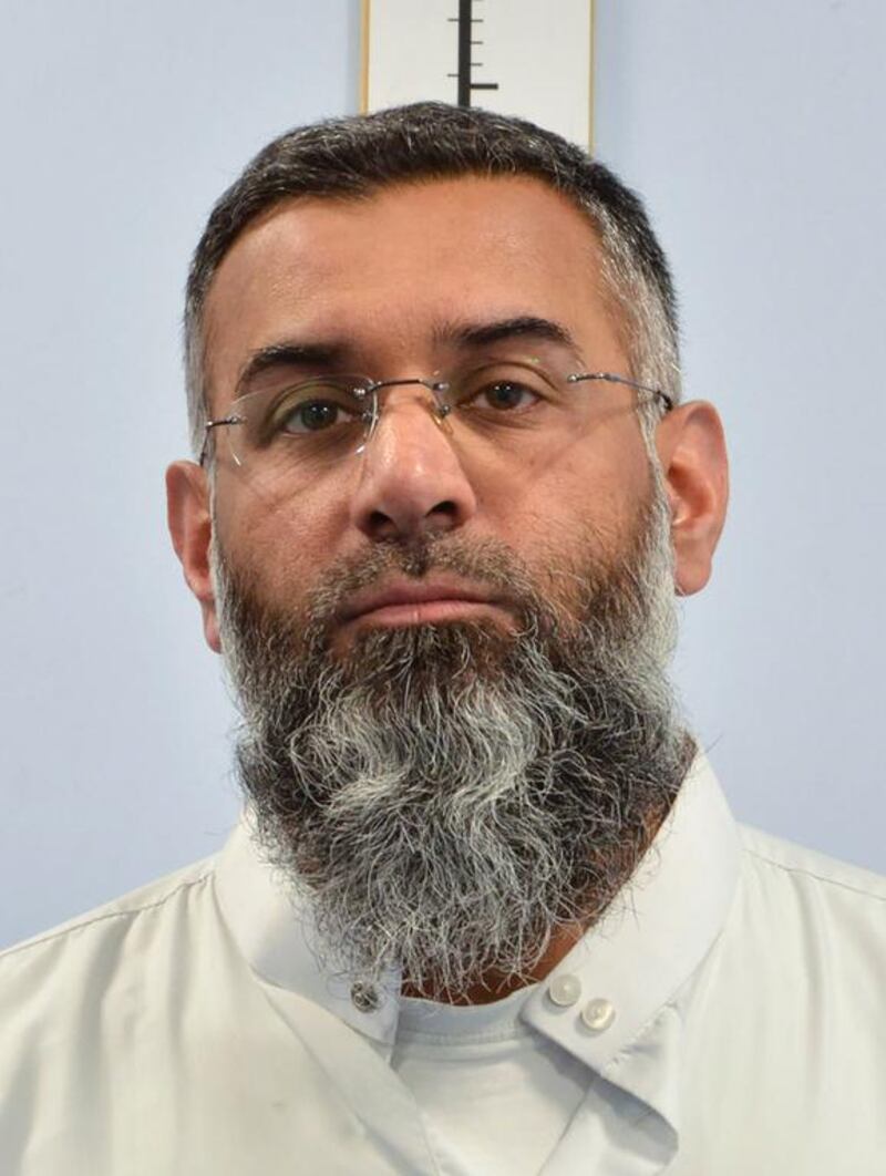Jailed:  radical cleric Anjem Choudary, September 6,2016. AFP