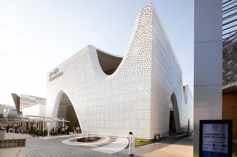 Silver Award: Kazakhstan, Thematic District pavilions, Mobility, Theme Interpretation. Photo: Expo 2020 Dubai
