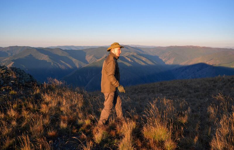 After completing his working trip to Primorye and the Amur Region, Vladimir Putin stopped in Siberia for a few days. AFP