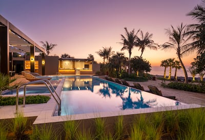 The villa has private beach access, as well as its own infinity pool. Photo: Banyan Tree Dubai