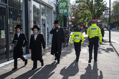 Hundreds of anti-Semitic incidents have been reported in London, home to a large Jewish community. Getty Images
