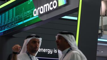 Saudi Aramco pledged in 2021 to achieve net-zero carbon emissions by 2050. Bloomberg