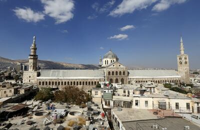 The Umayyad Mosque in Damascus was visited by Pope John Paul II. AFP