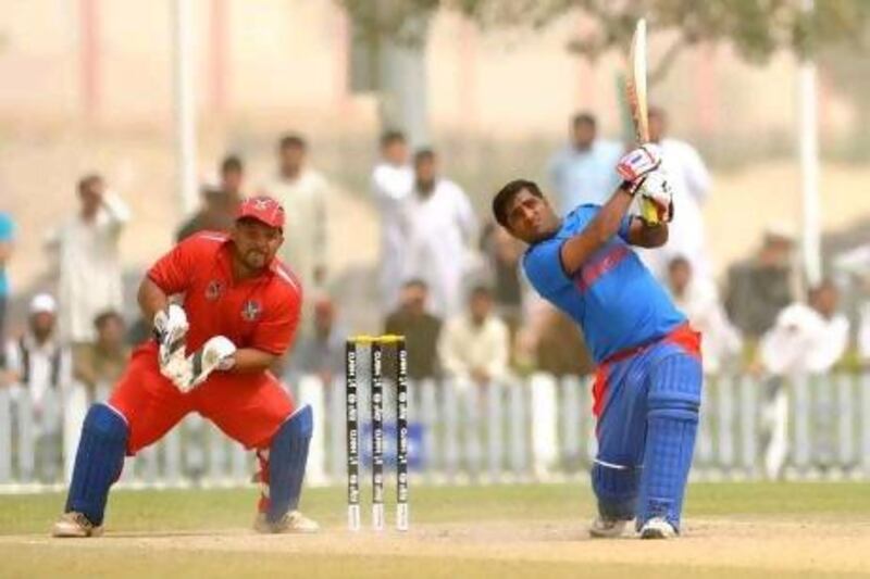 Afghanistan, in blue, has taken their frustration of not making the Asia Cup field out on the other teams in the World Twenty20 Qualifier tournament hosted by the UAE.