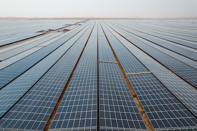 Noor Abu Dhabi solar plant. The increase in Taqa's renewable energy target comes on the back of its stake in clean energy company Masdar. Photo: Taqa