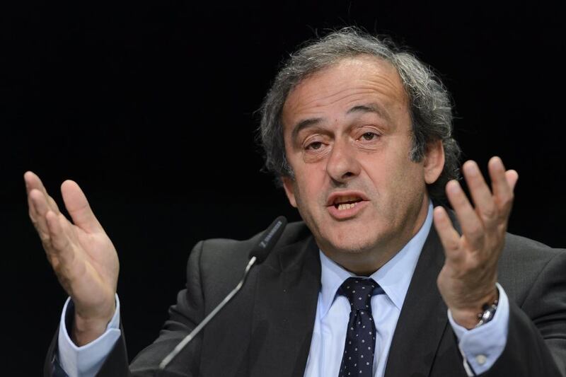 Michel Platini had been the favourite to win the next Fifa presidential election, but the current investigation could harm his candidacy. AFP PHOTO / FABRICE COFFRINI

