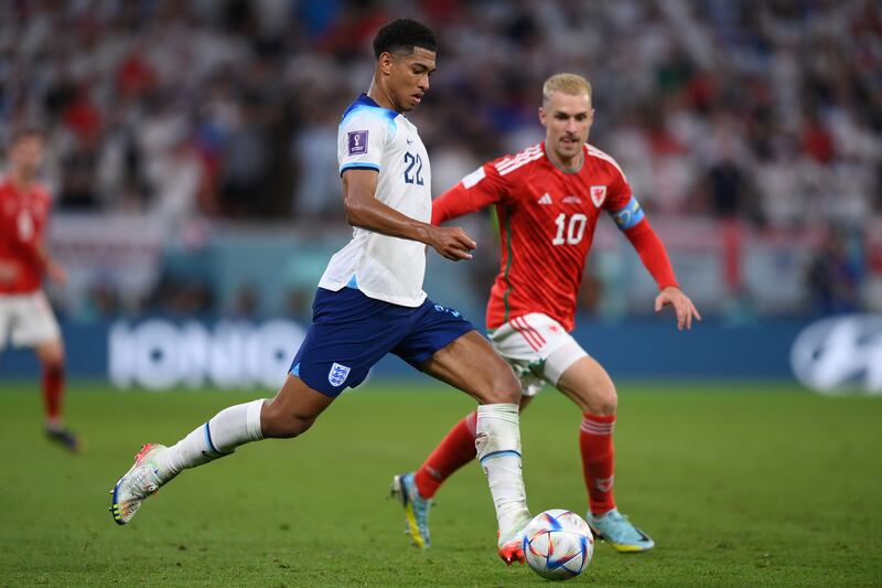 Jude Bellingham 7 - Beautiful flicks with Foden in England’s best first-half move. Shots, key and accurate passes, better than in the game against the USA. Such a mature player for his age. Such high energy levels, too. Getty Images