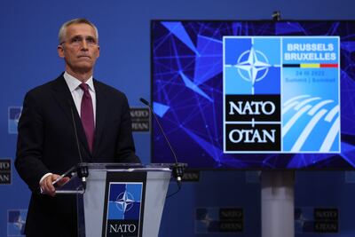 Nato Secretary General Jens Stoltenberg will lead the alliance's talks on Thursday. AFP 