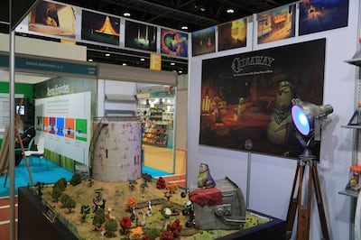 A 3D model from Fadel Al Mheiri's Catsaway stand at last year's Abu Dhabi Book Fair.