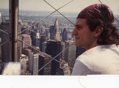 Nakli pictured on his first time at the top of the Empire State Building. After the World Trade Centre skyscrapers were razed, many New York residents ran from their Arab heritage. 'I did the opposite,' he recalls, 'I went back.' Photo: Laith Nakli