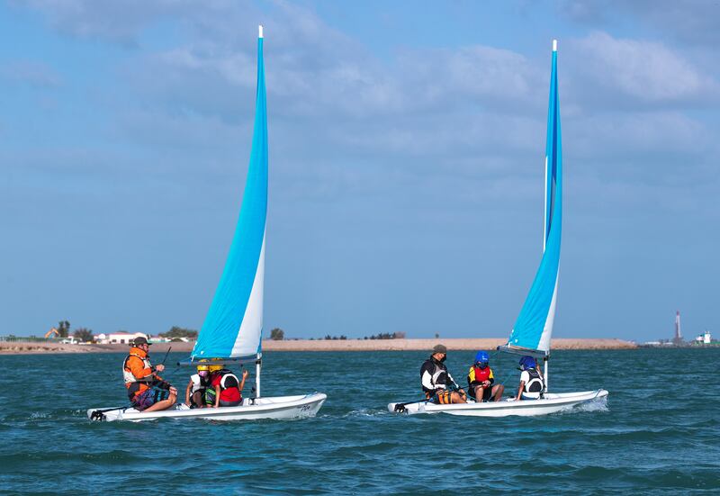 Pupils are taught basic sailing skills as part of the curriculum.