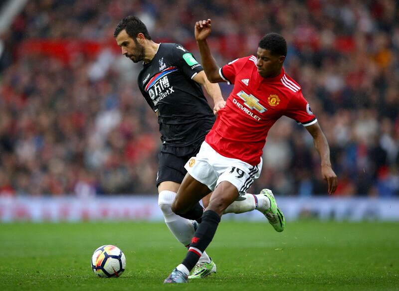 Left midfield: Marcus Rashford (Manchester United) – Showed speed and skill and set up two goals, including the crucial third-minute opener, in the rout of Crystal Palace. Clive Brunskill / Getty Images